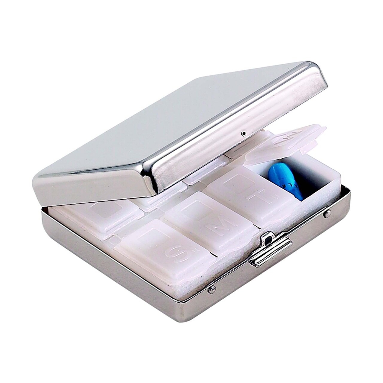 Contemporary Home Living 3" Rectangular Eight Days a Week Pill Box